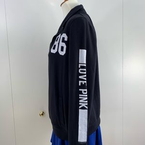 PINK VS M black 1/4 zip sweat shirt